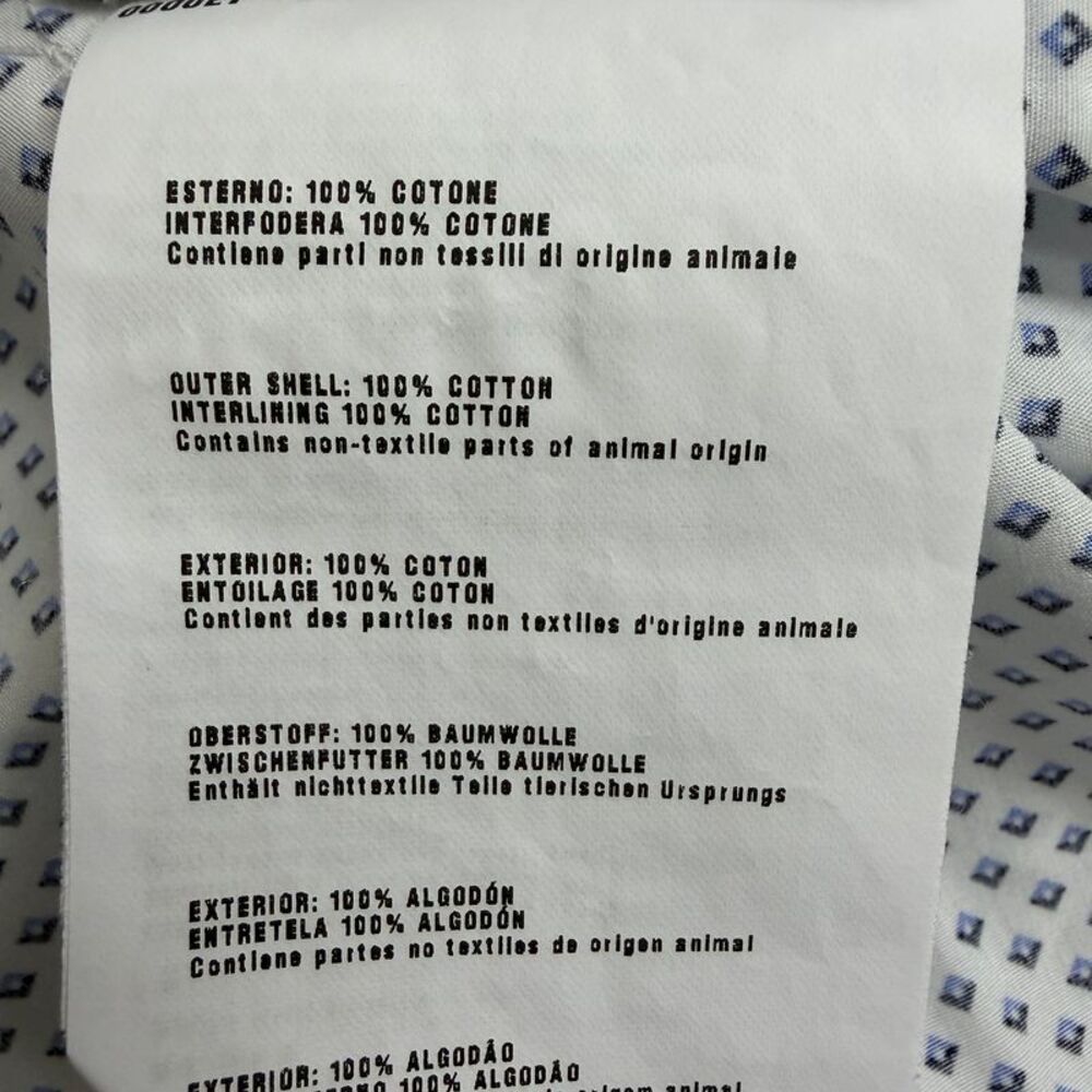 Prada Patterned Button-Down Shirt in White Cotton - image 5